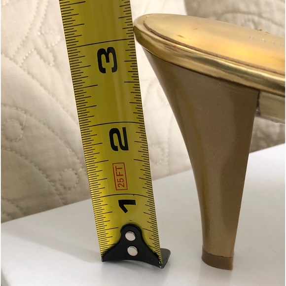 Nine West, 3” Heels, size 7 - Gold - Picture 5 of 5